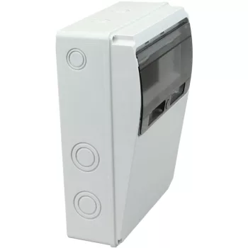   TRACON TDB302210 - Üres ipari csatlakozódoboz szerelősínnel, ABS 11 mod, H×W×D=300×230×115mm, IP55