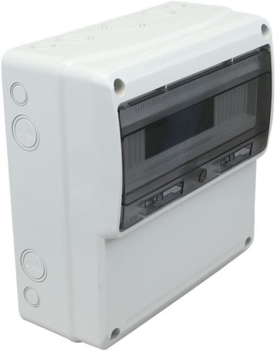 TRACON TDB333315 - Üres ipari csatlakozódoboz szerelősínnel, ABS 16mod, H×W×D=330×330×155mm, IP65