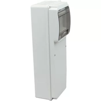   TRACON TDB351377 - Üres ipari csatlakozódoboz szerelősínnel, ABS 6 mod, H×W×D=350×130×105mm, IP55