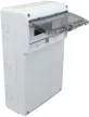 TRACON TDB503315 - Üres ipari csatlakozódoboz szerelősínnel, ABS 16 mod, H×W×D=505×330×150mm, IP65