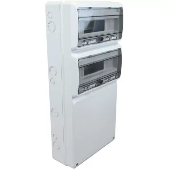   TRACON TDB683315 - Üres ipari csatlakozódoboz szerelősínnel, ABS 32mod, H×W×D=685×330×150mm, IP65