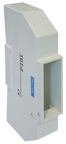 TRACON TDT-2 - Védőburkolat sorolható kész.hez, zárt aljú, zárópecsételhető 1 mod., IP40, (L×W×H= 22×116×62mm)
