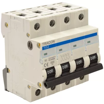   TRACON TDZ-4B-13 - Kismegszakító, 4 pólus, B karakterisztika 13A, 6kA