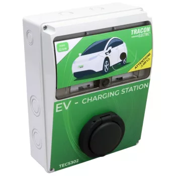   TRACON TECS302 - E-AUTÓ TÖLTŐÁLLOMÁS 22kW 3×32A/400V 22kW TYPE2