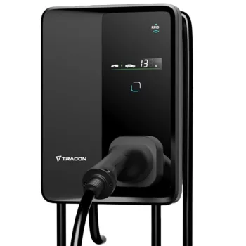   TRACON TECS303P - E-AUTÓ TÖLTŐÁLLOMÁS 22kW Type2Csatlakozó dugóval 3×32A/400V, 22kW, 5x6mm2, 5m, TYPE2