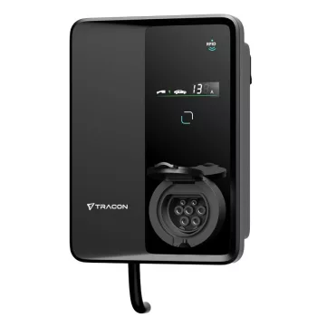   TRACON TECS303S - E-AUTÓ TÖLTŐÁLLOMÁS 22kW Type2Csatlakozó aljzattal 3×32A/400V, 22kW, TYPE2