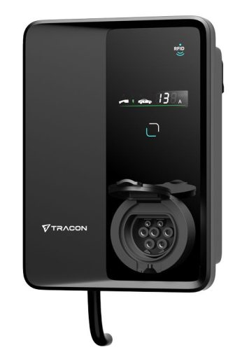 TRACON TECS303S - E-AUTÓ TÖLTŐÁLLOMÁS 22kW Type2Csatlakozó aljzattal 3×32A/400V, 22kW, TYPE2