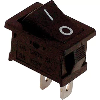   TRACON TES-34 - Készülékkapcsoló, BE-KI, fekete (0-I felirat) 16(6)A, 250V AC