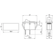 TRACON TES-34 - Készülékkapcsoló, BE-KI, fekete (0-I felirat) 16(6)A, 250V AC