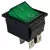 TRACON TES-44 - Készülékkapcsoló, BE-KI, 4P, világító, zöld, 0-I felirattal 16(6)A, 250V AC