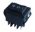 TRACON TES-52-2 - Készülékkapcsoló, váltó, fekete, nyomókapcs., I-0-II felirat 16(6)A, 250V AC