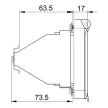 TRACON TFE-KA8 - Csapófedeles kezelőablak, 8 modul H×W×D=98×162×95, IP44