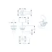 TRACON TFE-ZM2 - Biztonsági zár TFE.. és TFE..M fali fém elosztószekrényhez D=22.5mm (20mm), RAL7032