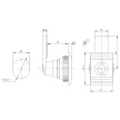 TRACON TFE-ZT - T-kulcsos zár TFE.. és TFE..M fali fém elosztószekrényhez D=22.5mm (20mm), 3mm