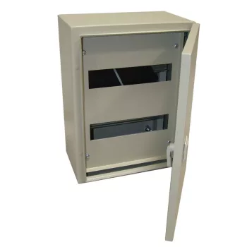   TRACON TFE806020M - Fém elosztószekrény, maszkos, acél, szürke 5×27 mod, H×W×D=800×600×200mm, IP55