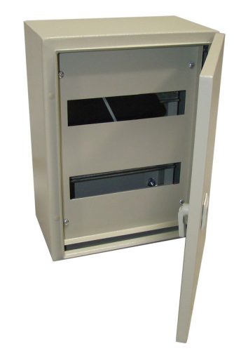 TRACON TFE806020M - Fém elosztószekrény, maszkos, acél, szürke 5×27 mod, H×W×D=800×600×200mm, IP55