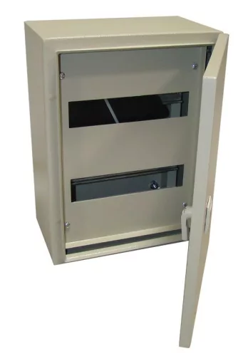 TRACON TFE806020M - Fém elosztószekrény, maszkos, acél, szürke 5×27 mod, H×W×D=800×600×200mm, IP55