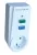 TRACON TFGA-1 - Áram-védőkapcsolós adapter, oldalsó védőérintkezővel 16A, 30mA, 1.5kA, IP40, A / AC