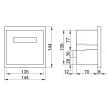 TRACON TFJA-01 - Fázisjavító automatika, egyfázisú, 7 kondenzátor telephez 144×144mm