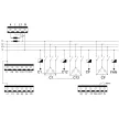 TRACON TFJA-02 - Fázisjavító automatika, egyfázisú, 12 kondenzátor telephez 144×144mm
