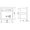 TRACON TFJA-03 - Fázisjavító automatika, háromfázisú, 7 kondenzátor telephez 144×144mm