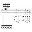 TRACON TFJA-07 - Fázisjavító automatika, egyfázisú, 5 kondenzátor telephez 144×144mm