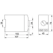TRACON TFKV-03 - Védőrelé, feszültségcsökkenési 1 fázisú rendszerhez 230V AC, 140-200V/240V AC, 5A/250V AC