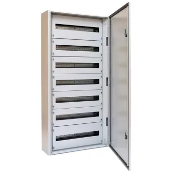   TRACON TGEF6012025 - Fémajtós fém elosztószekrény 600×1200×250 / 168M (24×7 rows)