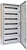 TRACON TGEF6012025 - Fémajtós fém elosztószekrény 600×1200×250 / 168M (24×7 rows)