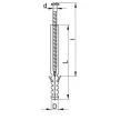TRACON TH10100 - Hosszított tipli, szürke M10×100mm, PA6.6