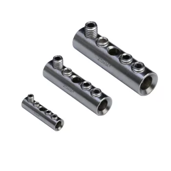   TRACON THCS120 - Szigeteletlen toldóhüvely csavarral, ónozott 120mm2, (d1=15mm, L=54mm)
