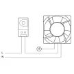 TRACON THMS-10 - Termosztát (hőmérséklet szabályozók) ventilátorokhoz 1×NO, 10A, 250V AC