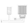 TRACON THMS-11 - Termosztát (Hőmérséklet szabályozók) univerzális 1×NO+1×NC, 10A, 250V AC
