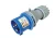 TRACON TICS-013H - Ipari csatlakozó dugó, külső tömítőszelencével 16A, 250V, 2P+E, 6h, IP44