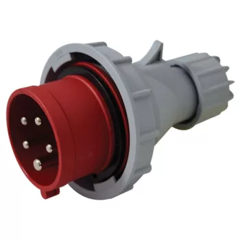   TRACON TICS-0152PF - Fázisfordítós ipari csatlakozó dugó külső tömszelencével 16A, 400V, 3P+N+E, 6h, IP67