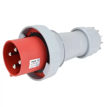   TRACON TICS-044 - Ipari csatlakozó dugó, fokozott védelemmel 125A, 400V, 3P+E, 6h, IP67