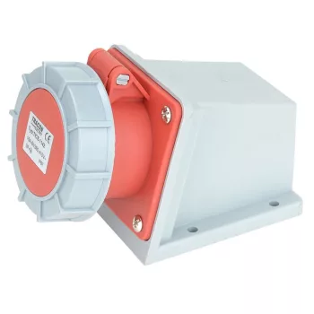   TRACON TICS-1142 - Felületre szerelhető ipari csatlakozóaljzat 16A, 400V, 3P+E, 6h, IP67