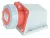 TRACON TICS-1142 - Felületre szerelhető ipari csatlakozóaljzat 16A, 400V, 3P+E, 6h, IP67