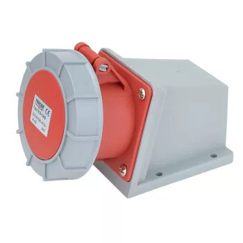   TRACON TICS-1242 - Felületre szerelhető ipari csatlakozóaljzat 32A, 400V, 3P+E, 6h, IP67