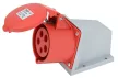 TRACON TICS-125 - Felületre szerelhető ipari csatlakozóaljzat 32A, 400V, 3P+N+E, 6h, IP44