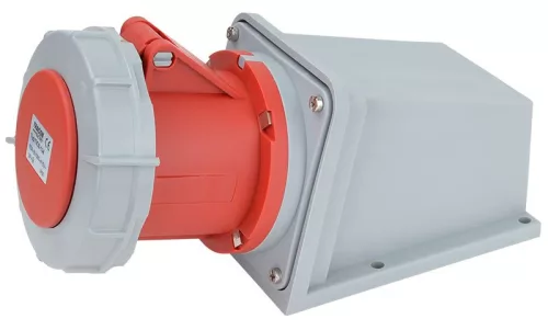 TRACON TICS-134 - Felületre szerelhető ipari csatlakozóaljzat 63A, 400V, 3P+E, 6h, IP67