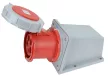 TRACON TICS-145 - Felületre szerelhető ipari csatlakozóaljzat 125A, 400V, 3P+N+E, 6h, IP67
