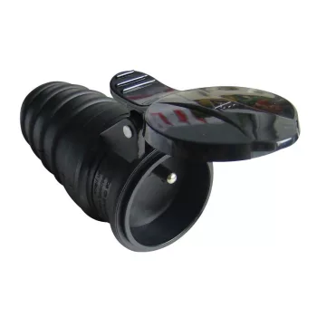   TRACON TICS-212GF - Csatlakozóaljzat csapos védőérintkezővel, gumi 16A, 250V, 2P+E, IP44 (FRENCH)