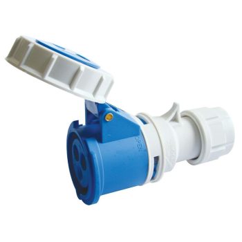   TRACON TICS-2132H - Ipari csatlakozóaljzat, fokozott védelemmel 16A, 230V, 2P+E, 6h, IP67