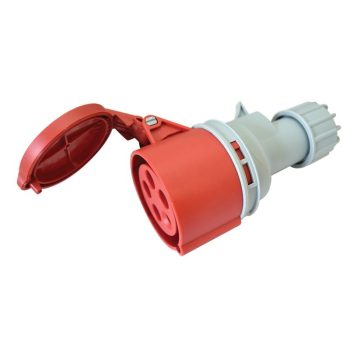   TRACON TICS-225H - Ipari csatlakozóaljzat, külső tömítőszelencével 32A, 400V, 3P+N+E, 6h, IP44