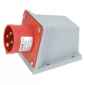   TRACON TICS-514 - Felületre szerelhető ipari csatlakozó dugó 16A, 400V, 3P+E, 6h, IP44