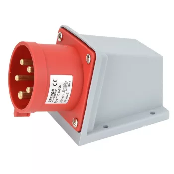   TRACON TICS-525 - Felületre szerelhető ipari csatlakozó dugó 32A, 400V, 3P+N+E, 6h, IP44