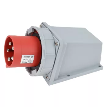   TRACON TICS-535 - Felületre szerelhető ipari csatlakozó dugó 63A, 400V, 3P+N+E, 6h, IP67