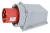 TRACON TICS-535 - Felületre szerelhető ipari csatlakozó dugó 63A, 400V, 3P+N+E, 6h, IP67