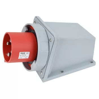   TRACON TICS-544 - Felületre szerelhető ipari csatlakozó dugó 125A, 400V, 3P+E, 6h, IP67